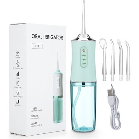 Elektrisk vattenstrålespolning bärbar vattenstrålespolning för att ta bort tandsten laddningsbar handhållen hushållsrengöring av munnen tandtvätt MJ51