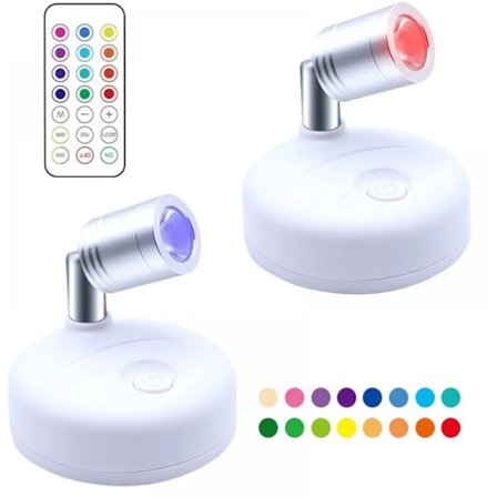 LED loftlampe, loftlampe med fjernbetjening til belysning, flerfarvet