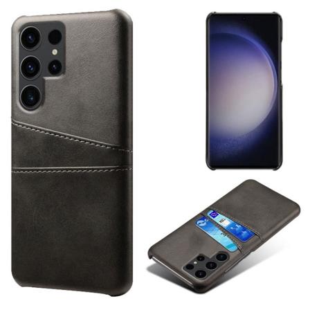 Nahkainen korttikotelo Samsung Galaxy S24 Ultra Musta