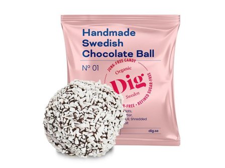 Chokladboll Organic 25g - Lyreco - Kök och servering - Ätbart - Kakor och bröd