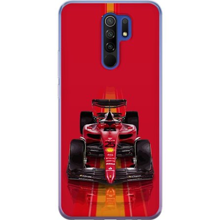 Yhteensopiva Puhelinkuori Xiaomi Xiaomi Redmi 9 Ferrari Formula 1 -auto ikonisessa punaisessa muotoilussa urheilullisella tarkkuudella