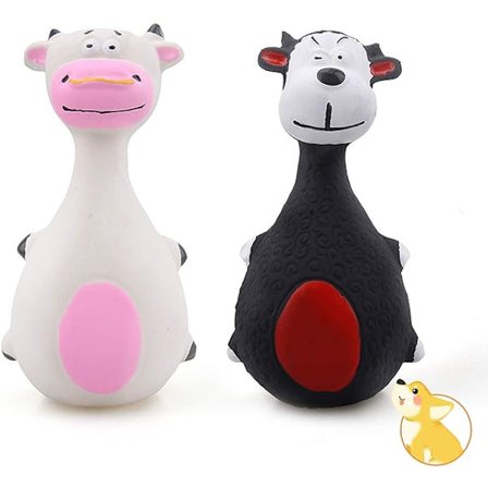 Squeak Toys for Dogs, Dogs Interactive Latex Chew Toys, Standi