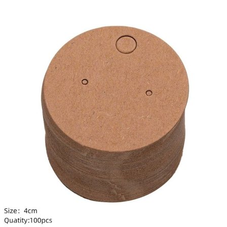 100stk Displaykort Blank Displaystativ RUND BRUNN RUND BRUNN