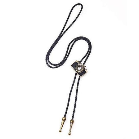 Vintage Cowboy Jazz Hatt Legering herr bolo tie Män Kvinnor Läderrep Långt Halsband Tröjkedja skjortor Bolo Tie Herraccessoarer Halsband (bronskamera)