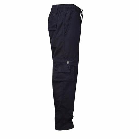 Enfärgade Cargo Straight Byxor För Män Black L
