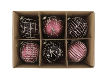 Chic Antique Julekuler 6stk Malva Ø8