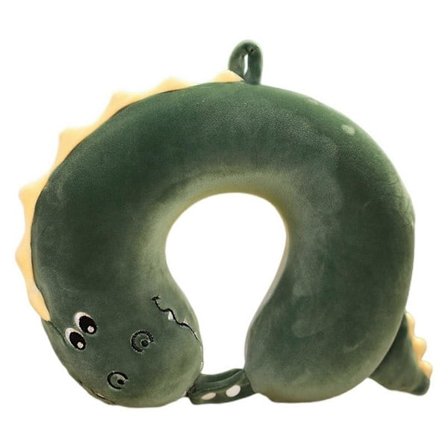 Nackkudde Justerbar Extra Mjuk Andningsbar Färgäkta Tvättad U-formad Tecknad Söt Resekudde