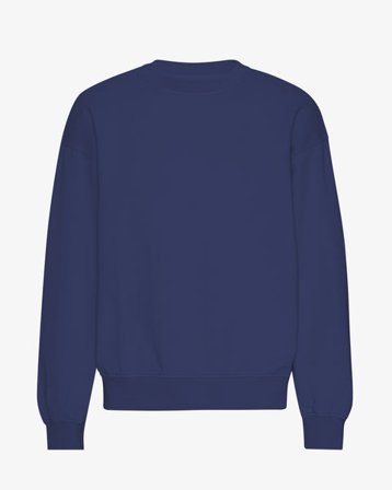 Organic Oversized Crew - Marine Blue - Male - S