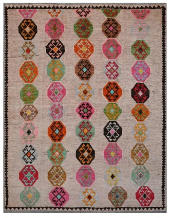 Noué À La Main Berbère Colourful Tapis 152X205 De Laine Petit