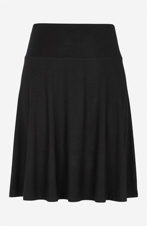 Cellbes of Sweden - A-linjeformad trikåkjol Kate - svart - för damer - 62/64