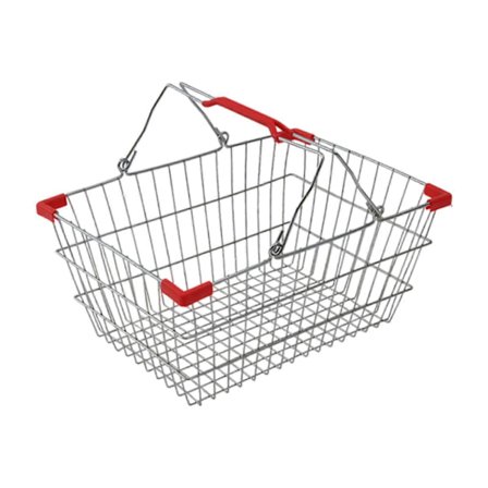 Indkøbskurv Opbevaringskurv Robust Opbevaringsholder Håndholdt Madkurv med Håndtag til Mad Legetøj Grøntsager Skur Spisekammer