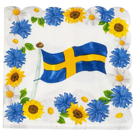 Svenske Flag Kaffeservietter