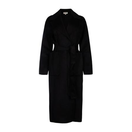 Michael Kors, Belted Coats Zwart, Dames, Maat:L