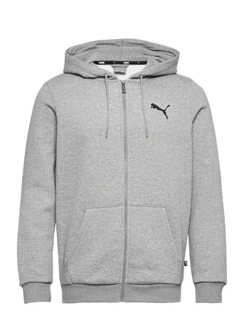 Ess Small Logo Fz Hoodie Fl Huppari Harmaa PUMA
