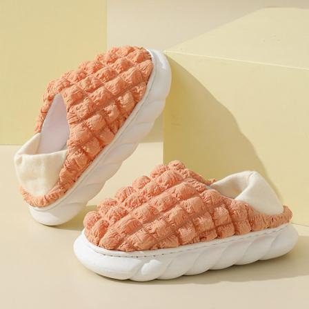 Kvinnors Runda Varma Skor Anti-slip Vintertofflor