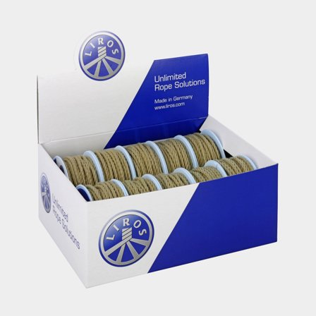 Polyesterkoord Liros Classic, polyesterkern, mantel, 10 meter x Ø3 mm, beige, 10-pack, 10 meter x Ø3 mm