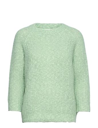 Pullover 3/4 S Pullover Striktrøje Grøn Rosemunde