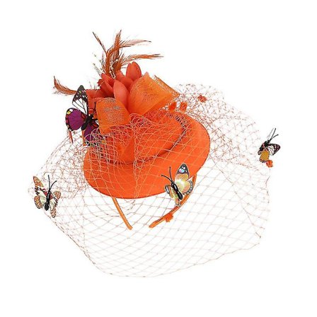 1 stk. Bryllupsfest Sceneoptræden Gaze Mini Hat Hårclips Pandebånd