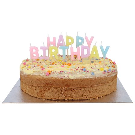 Kirjainkynttilät Happy Birthday Pastelli