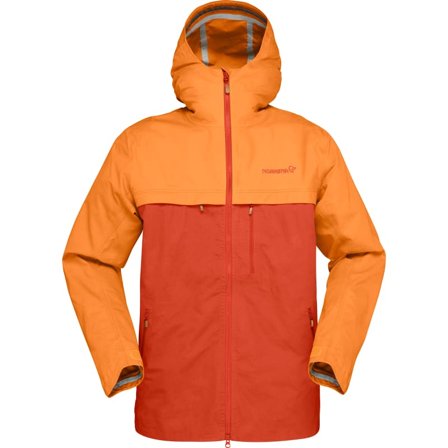 Norrøna Men's Svalbard Cotton Jacket Men unlined jacket Orange XL
