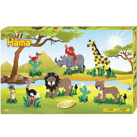 Hama Midi Perles Boite cadeau Safari 5000 pcs