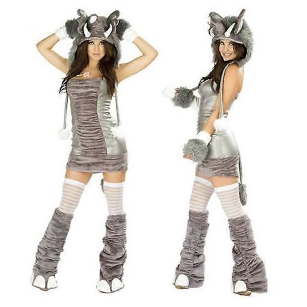 Sexy Jule Dame Kostyme Cosplay Stor Hale Ulv Cosplay Party Maid Fristelse Julenisse Todelt Kostyme Elefant