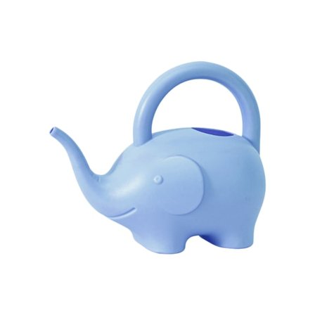 Tecknad elefantformad vattenkanna 1,5 liter stor kapacitet för trädgårdsvattenkanna blå