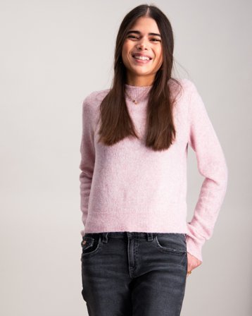 LMTD NLFLODET LS SHORT S KNIT Rosa Genser Jente - Kids Brand Store