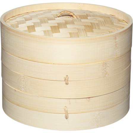 Bambu-höyrystin, perinteinen bambu-höyrystin, Pure Oriental riisille, lihalle, dim sumille ja vihanneksille