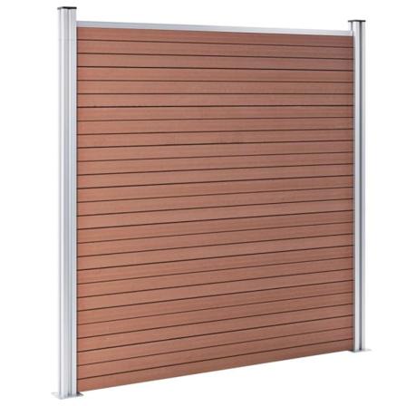 Vidaxl Staketpanel Wpc 872x186 Cm Brun Brun