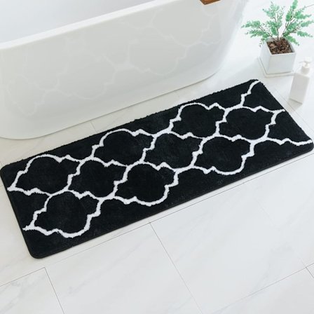 Rektangulär badrumsmatta marockanskt mönster entrématta för dusch