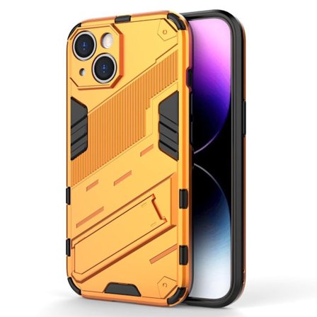 Stöttåligt iPhone 15 hybridskal - Orange