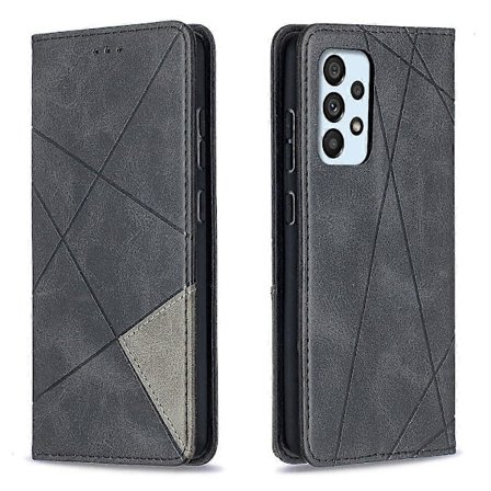 Til Samsung Galaxy A52 4G/5G/A52s 5G Geometrisk Mønster Læder Stand Case Kort Holder Cover