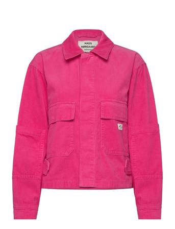 Mini Cord Soleil Jacket Farkkutakki Denimtakki Pink Mads Nørgaard