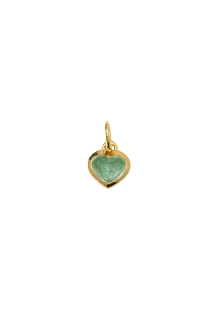 Syster P Beloved Heart Pendant Gold Green Aventurin Smycken & klockor Dam Guld ONESIZE