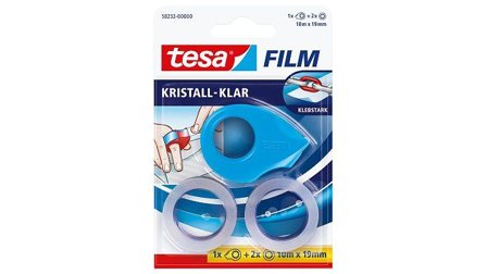 Tesa tesafilm Mini Abroller 3 Farben + 2 Rollen tesafilm 10m 19mm