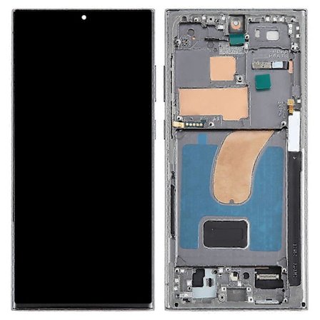 Til Samsung Galaxy Galaxy S23 Ultra S918 Grade C LCD-skærm og digitizer-enhed + rammedel (tft