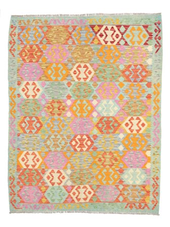 160X196 Alfombra Oriental Kilim Afghan Old Style Marrón/Verde (Lana, Afganistán)