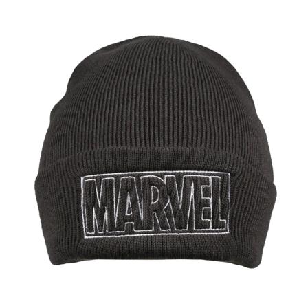 Marvel Män Logo Beanie One Size Grå