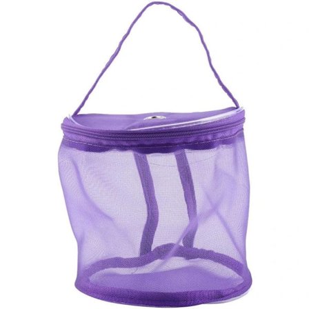 {xj}Portable Cylindrical Mesh Yarn Bag - Lightweight DXGHC