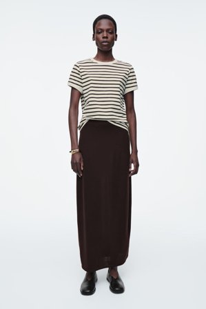 COS Women's Shrunken Ringer T-Shirt in White