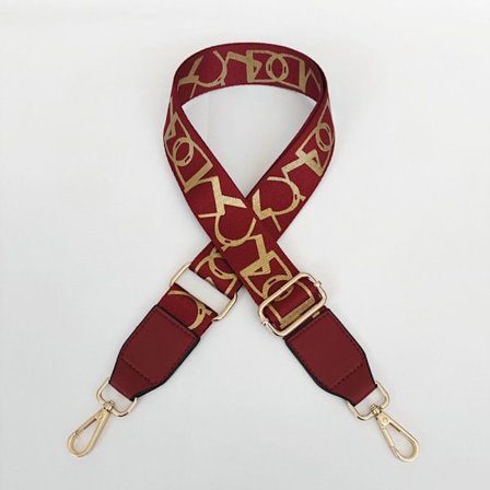 Crossbody Bag Stropp Skulderveske Belter VINRØDT