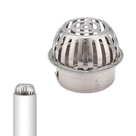 Rustfri stål nedløbsrørs tagrende beskyttelse bladfanger til tagrør [HhhhS] [DB]