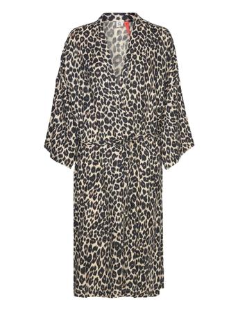 Leoli Moss Leonora Kimono Lingerie Kimonos Brown Becksöndergaard
