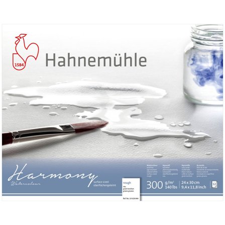 Hahnemühle Akvarellpapper Harmony 300 g Rough 24 x 30 cm