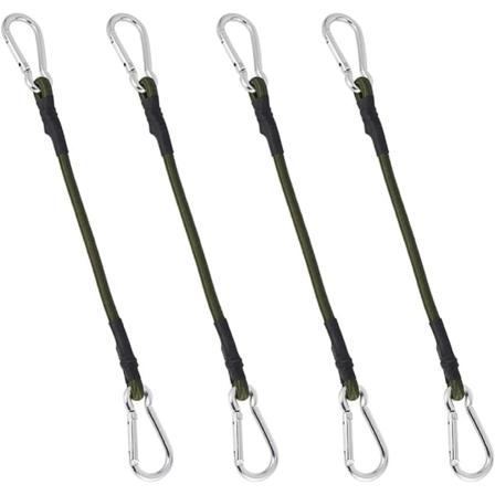 4-pak 30 cm Heavy Duty Bungee-snøre til Camping, Bagage, Rejser