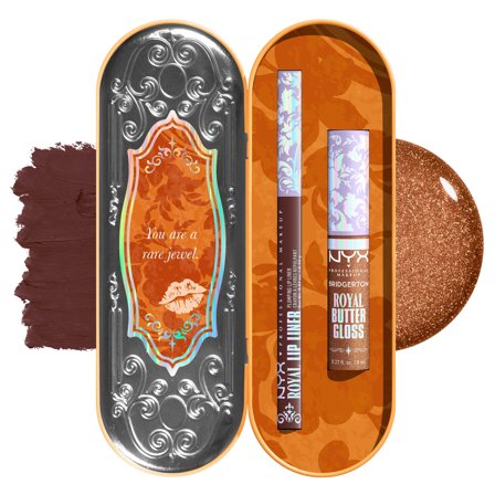 Nyx Professional MakeUp Bridgerton Royal Treasures Duo Labbra Matita Rimpolpante & Gloss 06 - Matita