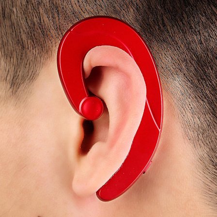 Benledningshodetelefoner Stereo HIFI bluetooth 4.1 Headset Sport [db] Rød