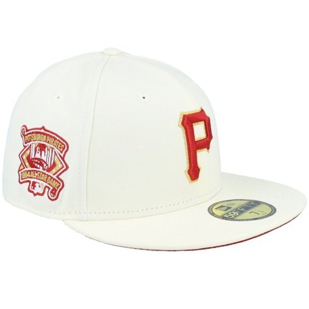 New Era - MLB Bílá fitted Kšiltovka - Pittsburgh Pirates Cherry On Top 59FIFTY All Star Game Chrome/Red Fitted @ Hatstore