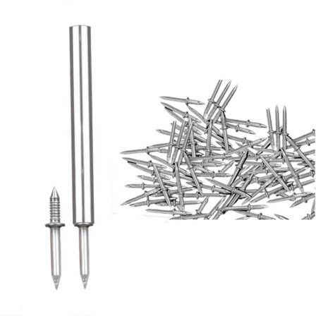 Mordely 100 st dubbelhuvud sömlös spik
